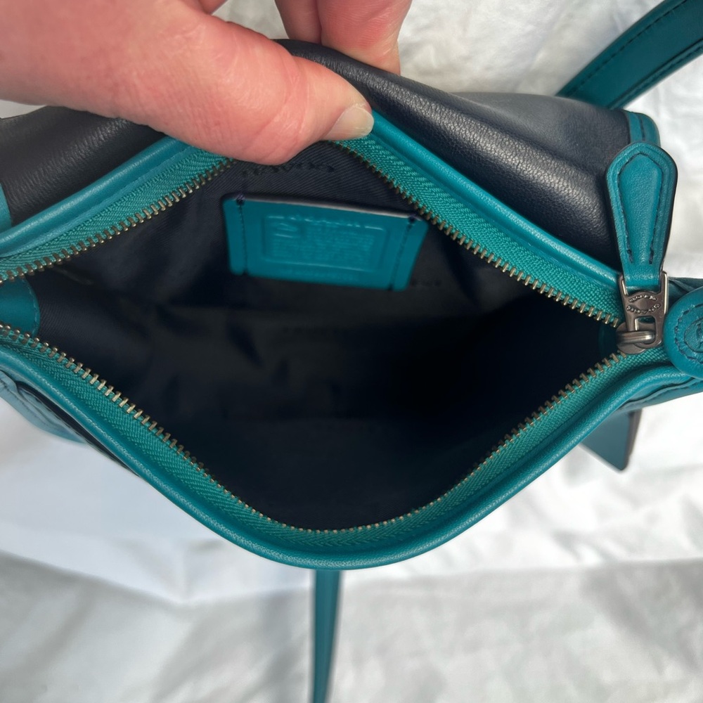 Coach 75th Anniversary Re-Edition Saddle Bag 18 - Dark Teal - Picture 11 of 12
